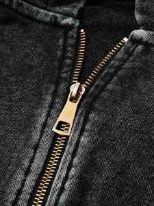 Sweat à capuche zippé et à enfiler pour homme 2026, personnalisable avec design et logo, à manches longues décontractées et épaules tombantes, style streetwear tendance - Product Image 5