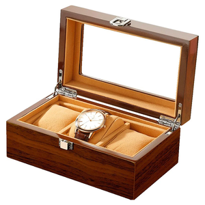 Boîte à montres en bois de qualité supérieure, 6 emplacements, nouvelles créations, dernières pièces, cadeaux en bois, emballage, boîte organisateur de bijoux - Product Image 3