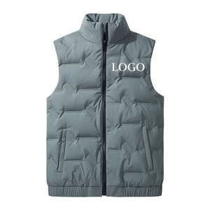 Vestes bomber matelassées sans manches de haute qualité à la mode, col montant, veste matelassée pour homme, gilet - Product Image 2