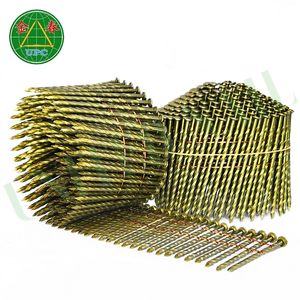 15 Degree Coil <b>Nails</b> 2-1/2" x 0.131, 4500pcs Screw Shank Style Yellow Coating For Pallet Pneumatic <b>Nail</b> <b>Gun</b> From Vietnam Factory - Product Image 2