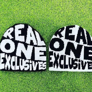 Gorros tejidos con logotipo bordado personalizado gorro de invierno colorido para hombre - Product Image 5