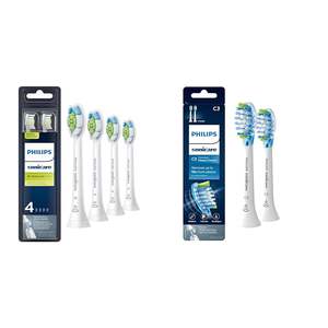 Têtes de brosse à dents de rechange Philips Sonicare DiamondClean authentiques, 4 têtes de brosse, blanches, HX6064/65 & C3 authentiques - Product Image 6