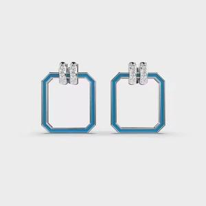 Fancy Style 14K Solid Gold Stud <b>Earrings</b> Round Cut Lab Grown Diamond <b>Earring</b> for Birthday Parties and Gifts - Product Image 2