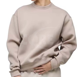 Suéter de talla grande personalizable, sudadera lisa, nueva moda, holgada, transpirable, para hombre, invierno, diseño sin costuras, venta al por mayor - Product Image 3