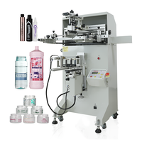 Máquina de serigrafía de un solo color semiautomática S350, botellas de plástico, tarros, tubos, impresora de pantalla