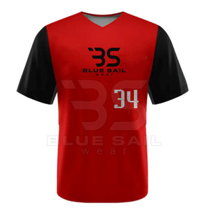 Vente en gros personnalisé Maillot de baseball respirant toutes couleurs Nouveau design Maillot de baseball et de softball de haute qualité pour hommes - Product Image 6