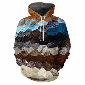 2024 Sudadera con capucha de moda para hombre estampada patrones de tartán impresión Digital Casual manga larga con capucha tela gruesa Tops - Product Image 2