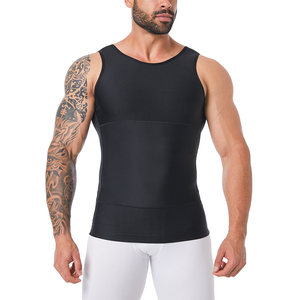 Moldeador de cuerpo personalizado para hombre, chaleco adelgazante, camiseta moldeadora de compresión, camiseta moldeadora para hombre, camiseta sin mangas - Product Image 1