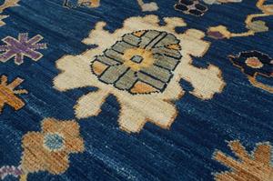 Tapis et carpettes de haute qualité en laine pure tissée à la main, laine filée à la main, design Ushak, antidérapant, lavable, pour le sol de la maison - Product Image 2