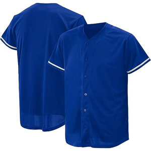 เสื้อเบสบอลและซอฟต์บอลเข้ารูปลำลองสำหรับผู้ชายไซส์ใหญ่พิเศษระบายอากาศได้ดีปักซับลิเมชันชุดที่มีน้ำหนักเบา - Product Image 3