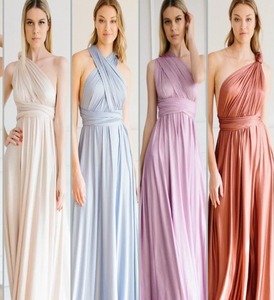 Vestido Maxi Convertible de Maternidad, Largo hasta el Suelo, para Sesión de Fotos, Satén de Seda, Estilo Vintage, Formal y Elegante - Product Image 5