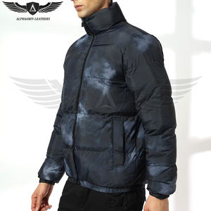 Men Printed High Quality Wholesale Quilted Lightweight Packable Streetwear Warm & Comfortable Slim Fit <b>Puffer</b> Hooded <b>Jackets</b> - Product Image 2