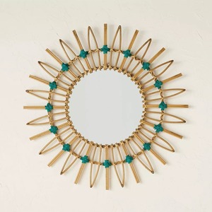 Vietrustic New Arrivals Handcrafted Natural <b>Mirror</b> Bamboo <b>Rattan</b> <b>Mirror</b> Hallway Decor - Product Image 1