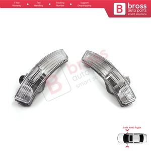 Lente de Espejo Retrovisor Lateral BSP1242 con Luz Indicadora Blanca Transparente, Izquierda/Derecha, para Focus 2007-2020, Mondeo MK4 2007-2015, 1872845, 187284 - Product Image 2