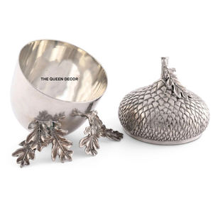 Modern Handmade Aluminum Metal Unique Shape Hammered Texture Shinny Polish Decorative Bowl <b>Gifting</b> Home - Product Image 1