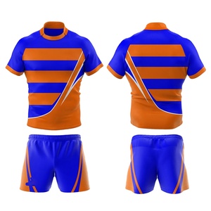 2025 uniformes de rugby en coton tricoté respirant à séchage rapide sur mesure ensembles de maillots classiques de haute qualité pour les vêtements de football - Product Image 1