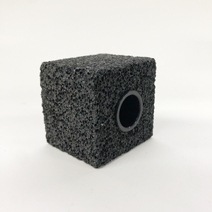 Tapa de Perfume Cuadrada de Piedra Volcánica Negra de Alta Calidad Personalizada, Porosa y Transpirable, de Lujo - Product Image 1