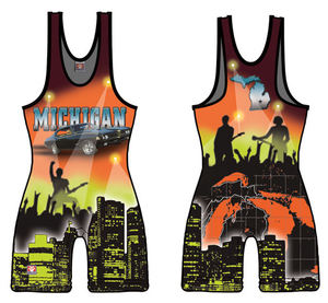 Singlet de Lucha Libre Personalizado de Poliéster Sublimado para Hombres, Niños y Jóvenes, Uniforme de Grappling Profesional para Competencia, Ajuste de Alto Rendimiento - Product Image 6