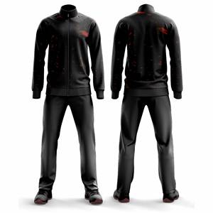 Custom <b>Slim</b> <b>Fit</b> Sports Tracksuit <b>Jacket</b> and Trouser <b>Men</b> Women Youth Teamwear Training Suit - Product Image 2