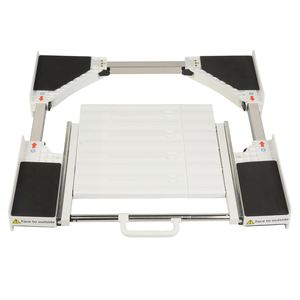 Kit de Apilamiento para Lavadora y Secadora con Estante Extraíble, Plástico Resistente y Ecológico - Product Image 1