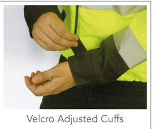 เสื้อแจ็กเก็ตก่อสร้างกันน้ำมีฮู้ดปรับได้ผ้าระบายอากาศได้ดีมีความปลอดภัยสูงสะท้อนแสง - Product Image 4