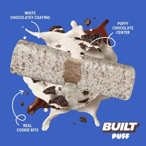 BUILT <b>Bar</b> Puff Protein <b>Bars</b> - Cookies 'N Cream - 12 Count - Product Image 5