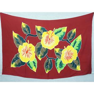 Pareos Hawaianos Pintados a Mano 100% Rayón de Alta Calidad, Ropa de Playa Personalizada al por Mayor, Cubierta para las Islas del Pacífico Asiático HPAG008-01-180 - Product Image 1