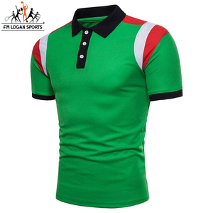 Polos de bonne qualité pour hommes, de couleur unie, personnalisés, avec votre propre Logo au Design, FM LOGAN SPORTS - Product Image 3