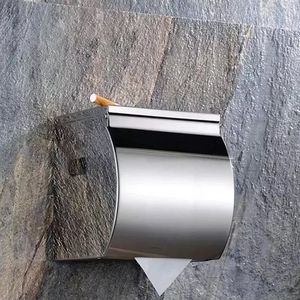 Atractivo soporte de pañuelos de acero inoxidable montado en la pared con un diseño elegante, perfecto para mantener un espacio limpio y organizado - Product Image 6