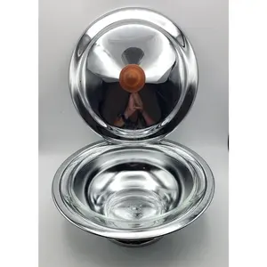 Cacerola Elegante de Acero Inoxidable para Servir Alimentos |   Duradero, Antiadherente, Ecológico, Compatible con Todas las Estufas, Mejora la Experiencia Gastronómica - Product Image 5