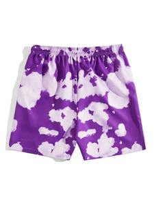 Pantalones cortos de algodón de calle alta para hombre, cintura elástica, nuevo diseño, estampado liso, forro polar, Color sólido, patrón de tela de malla OEM - Product Image 2