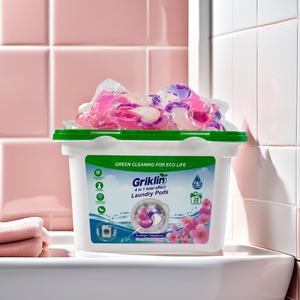 最高のすべての自然な4-in-1洗濯洗剤ポッド頑固な油の汗や血液の汚れを取り除くためのディープクリーニングランドリーソースポッド - Product Image 3