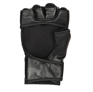 Guantes de cuero personalizados con cordones para hombres MMA y Grappling con absorción de humedad y para muñeca con velcro para venta en línea a bajo precio - Product Image 3