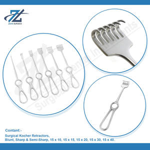 Écarteurs chirurgicaux Instrument Blunt Fig 15x15, 20.0 cm Écarteur Kocher dentaire en acier inoxydable fabriqué au Pakistan - Product Image 3