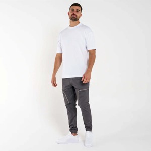 Pantalones cargo con cremallera para hombre de alta calidad con múltiples bolsillos con cremallera y tela duradera para actividades al aire libre - Product Image 1