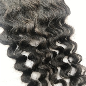 100% Raw Indian Temple 5x5 Natural rizado cierre humano camboyano cutícula alineada extensiones de cabello rizado Raw venta al por mayor Remy Virgin - Product Image 4