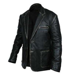 Ventes en gros de blazers en cuir pour hommes, automne-hiver 2024, grande taille, simple boutonnage, respirant, meilleurs fabricants, personnalisable - Product Image 3