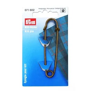 Prym 071602 Sticks toffe Kilt Pin Messing Sicherheits nadel ohne Rost 76mm Altes Messing