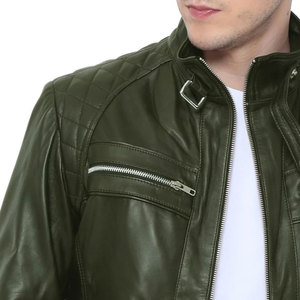 Nouveau Stock prêt hommes décontracté B3 Bomber veste en cuir de mouton véritable doublure épaisse hiver avant Logo coupe-vent et imperméable - Product Image 5