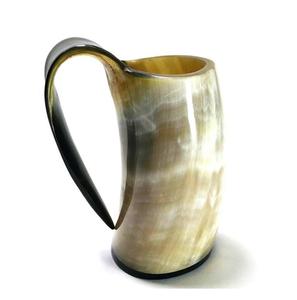 Mug en corne de haute qualité, 100% naturel, couleur polie, design personnalisé, style lampe, pour le thé et le sel, mug en corne de verre - Product Image 1
