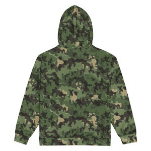 เสื้อฮู้ดแบบสวมหัวของผู้ชายเสื้อสเวตเชิ้ตฤดูหนาวผ้าโพลีเอสเตอร์พิมพ์ลายพรางมีฮู้ดย้อมสีเรียบ - Product Image 4