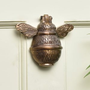 Traditional Bulk Door Knocker of Bumble Bee in Brass Metal Door Fitting Home Decorative Use for Main Doors Hardware MDK-365