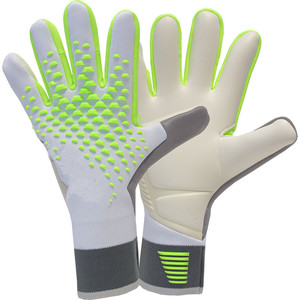 Gants de gardien de but de football unisexes en cuir imperméables et respirants à fermeture à lacets pour l'extérieur – Vente en gros - Product Image 1