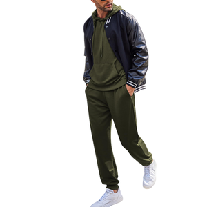 ชุดวอร์มธรรมดาสำหรับผู้ชายดีไซน์แฟชั่นใหม่ชุดวอร์มเนื้อผ้าระบายอากาศออกแบบได้ตามต้องการ - Product Image 3