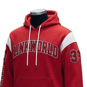 เสื้อฮู้ดโอเวอร์ไซส์คุณภาพดีเยี่ยม ผ้าฟลีซคอตตอน 100% สำหรับฤดูหนาว พร้อมลายพิมพ์ซิลค์สกรีน บริการ OEM แบบซักแล้ว - Product Image 4