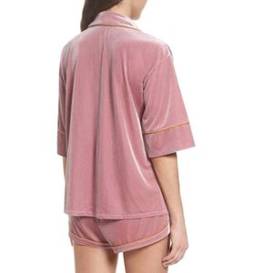 2026 ensemble de survêtement 2 pièces écologique personnalisé pour femmes course en plein air velours costume court en gros - Product Image 5