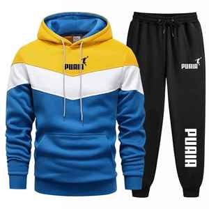Ensemble deux pièces de survêtement à la mode pour hommes avec veste à manches longues et bas confortables - Product Image 3