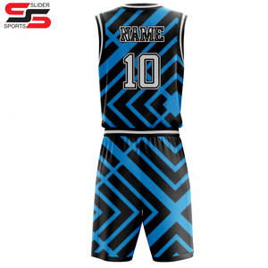 Ensemble d'uniformes de basket-ball maillots et shorts de basket-ball d'équipe OEM ODM vêtements de sport respirant tissu à séchage rapide Kit complet - Product Image 2