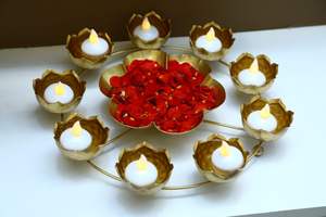 Handmade Metal Urli Unique Design Ideal For Wedding <b>Decoration</b> And Traditional Indian <b>Festival</b> Display - Product Image 3