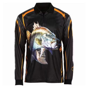 2024 Jersey de pesca transpirable 100% poliéster sublimación de secado rápido cómodo ropa deportiva para hombres mejor venta a granel - Product Image 3